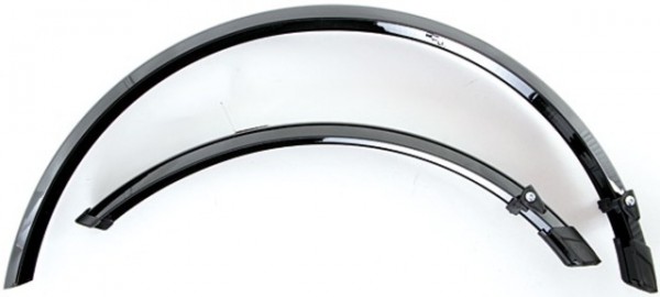 TERN Schutzblechgarnitur; Kunststoff, 20&quot;, 406, schwarz, 45mm breit, inkl. Streben