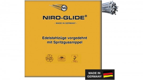NIRO-GLIDE Schaltinnenzug; Made in Germany, 2200mm lang, Karton à 50 Stück